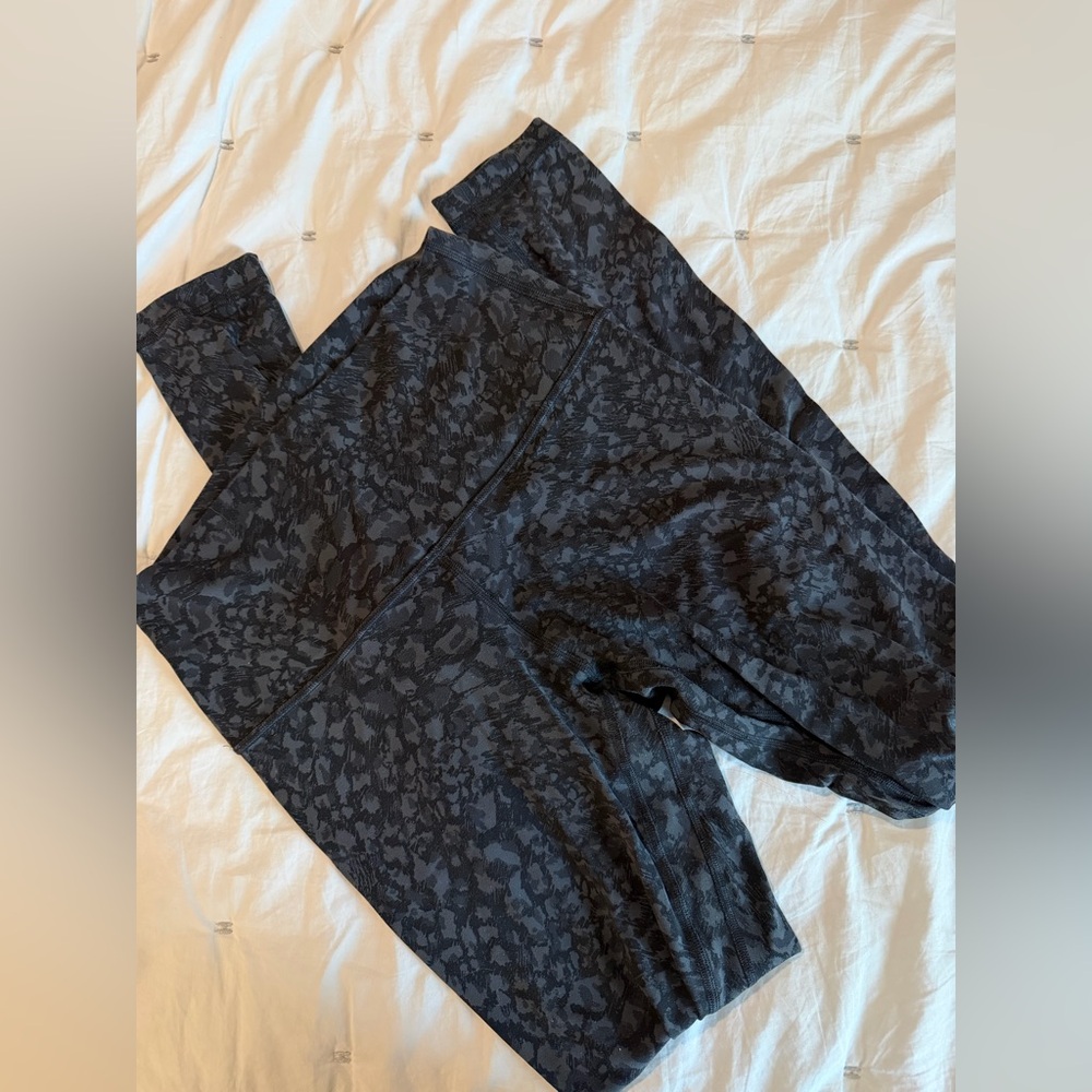 lululemon athletica Black Patterned Leggings